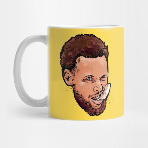 Steph Curry Comic Head by Basic Lee